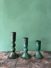 Verdigris Candle Holder, Austen