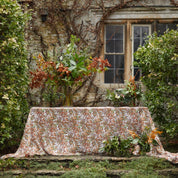 Autumn Leaves Horse Chestnut Linen Table Cloth