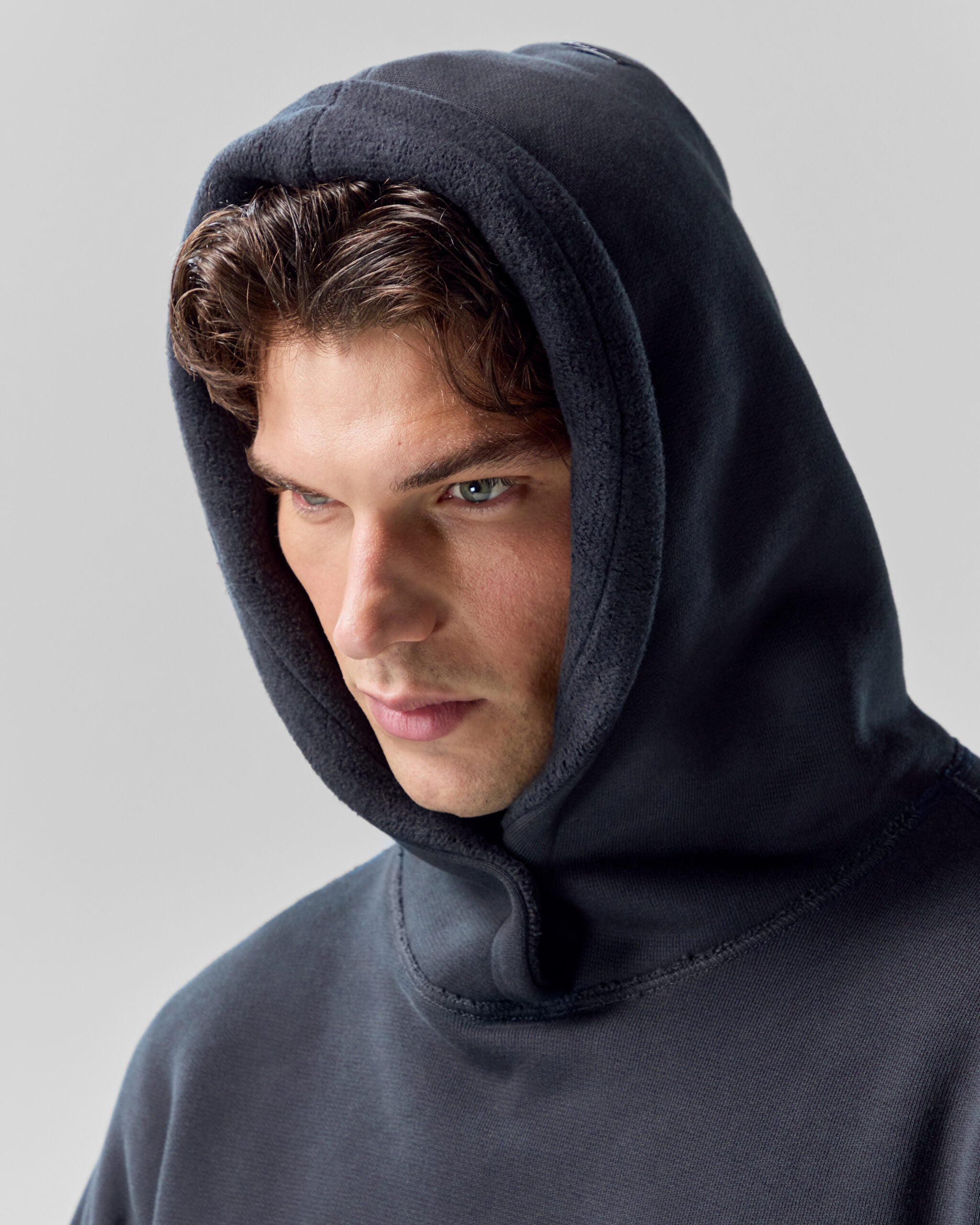 Reversible Hoodie | Black / Moleskin