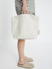 Ayein printed Tote bag - Dusty Green