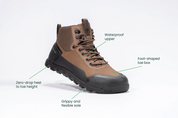 Rediscover Grounding Barefoot Hiking Boot (Men's) - Bark