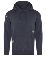 Bee Embroidered Hoodie Grey