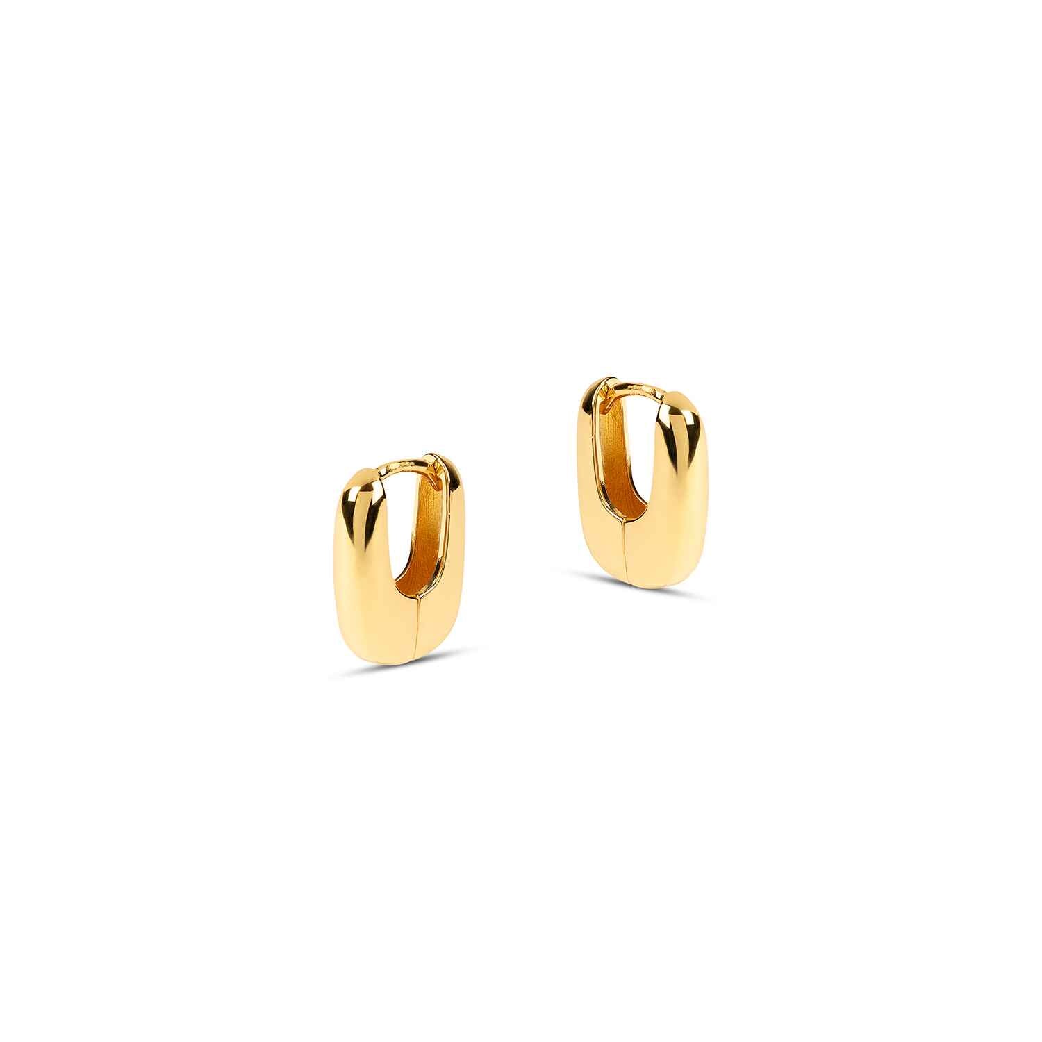 Bella Mini Geometric Gold Earrings