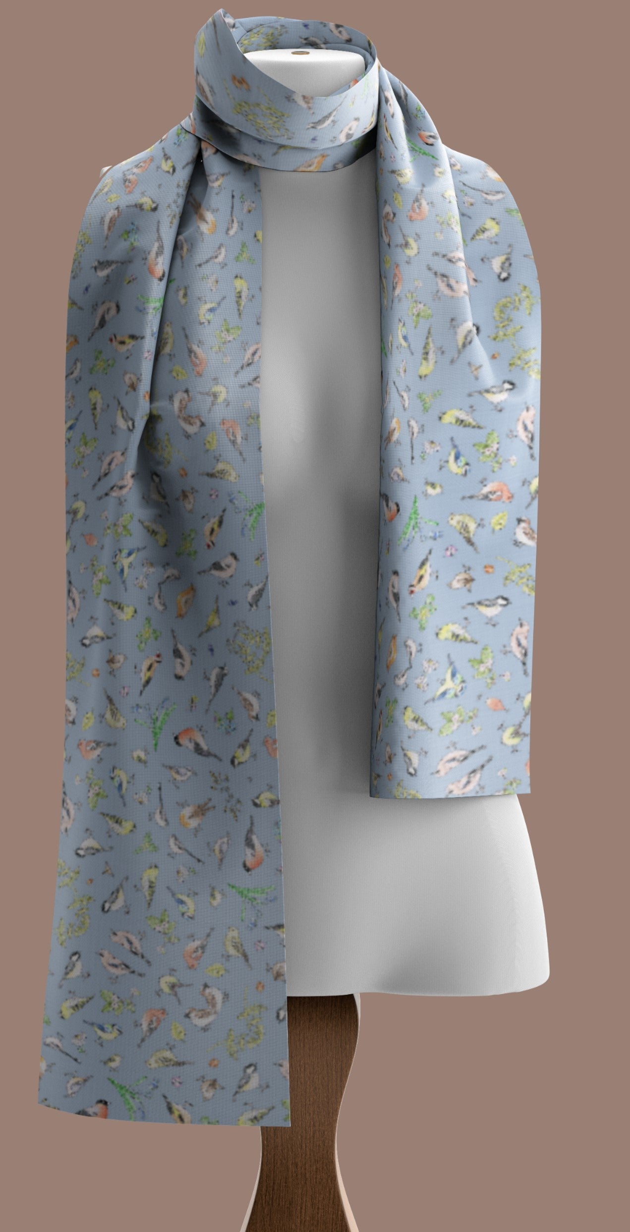 Recycled Bottle Scarf - Birds