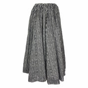 Vivian Skirt in Black and White Wavy Stripe