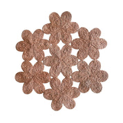 White and Natural Imbali Hexagon Placemat