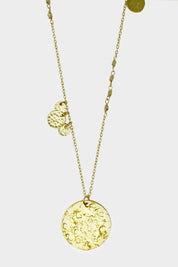 Boho Pendant Necklace | Gold