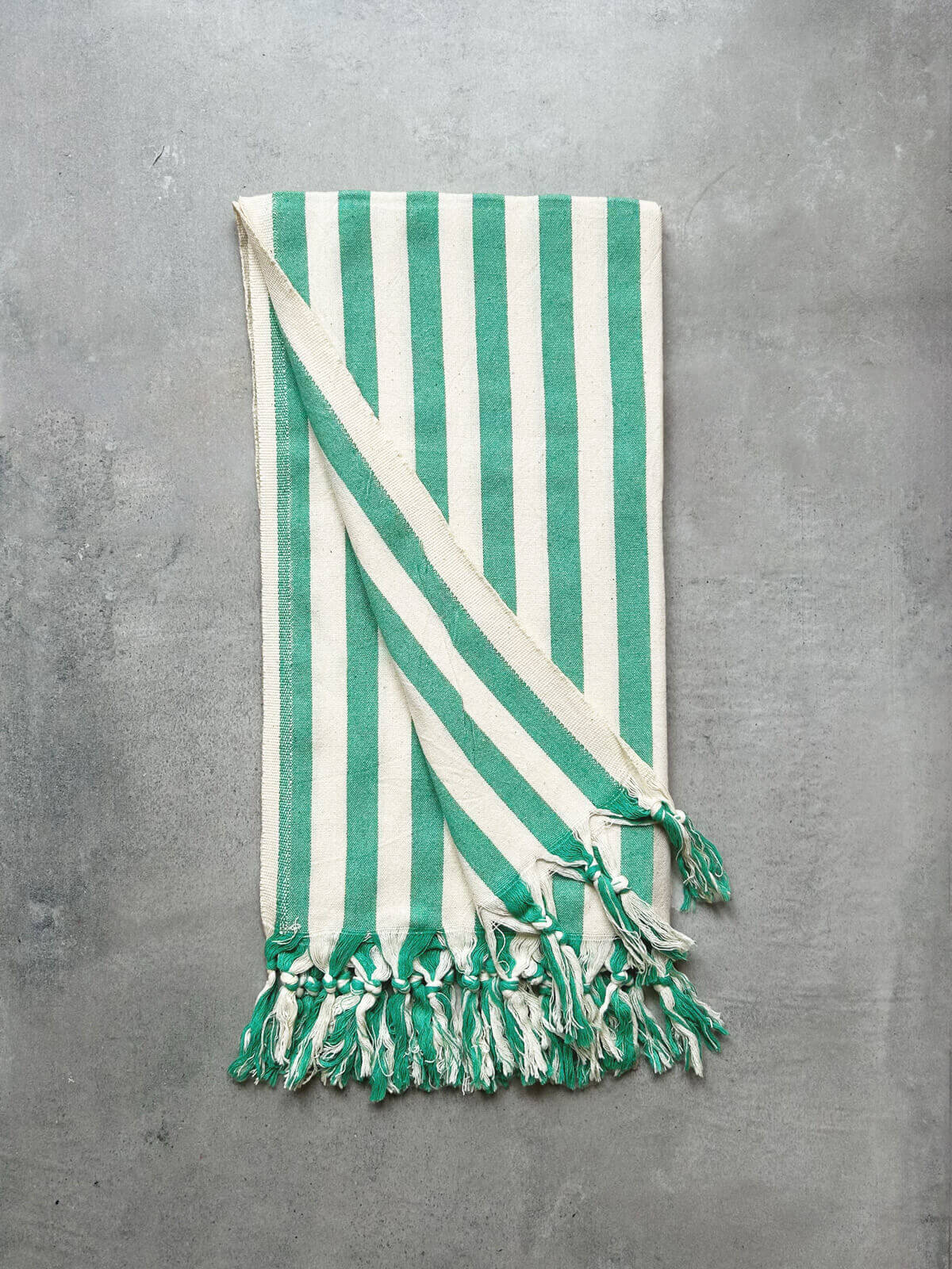 Brighton Stripe Hammam Towel, Green