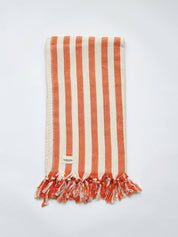 Brighton Stripe Hammam Towel, Orange