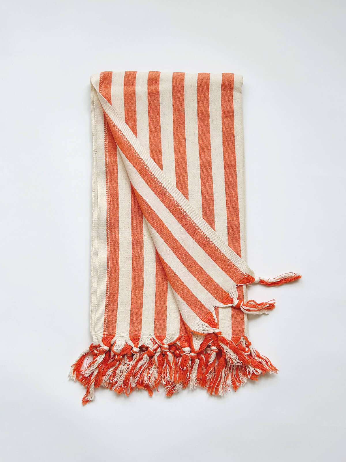 Brighton Stripe Hammam Towel, Orange