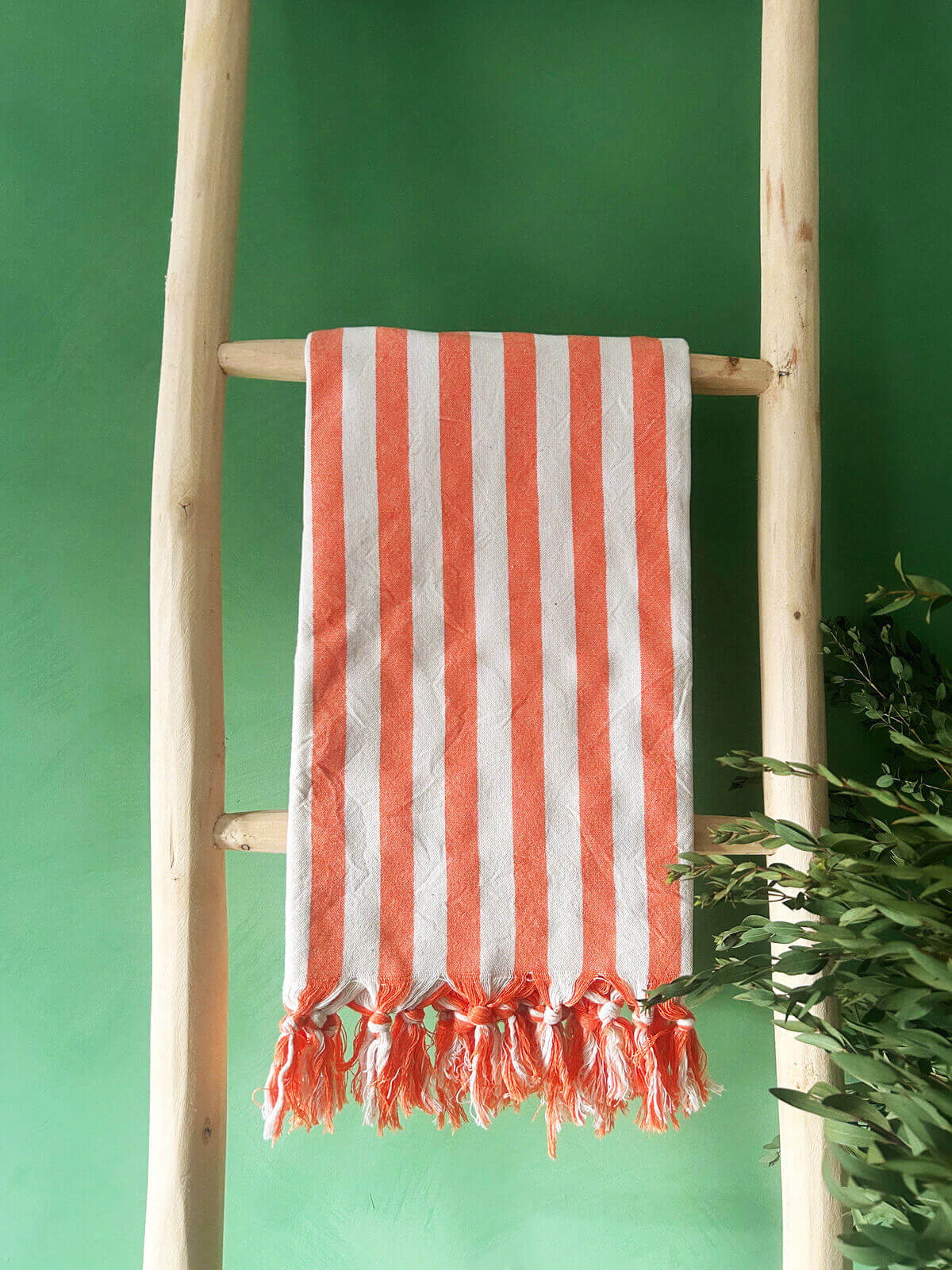 Brighton Stripe Hammam Towel, Orange