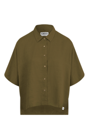 KIMONO - Linen Shirt Khaki