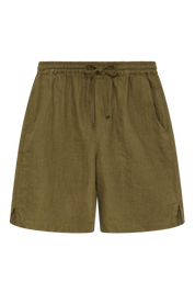 JERRY - Linen Shorts Khaki
