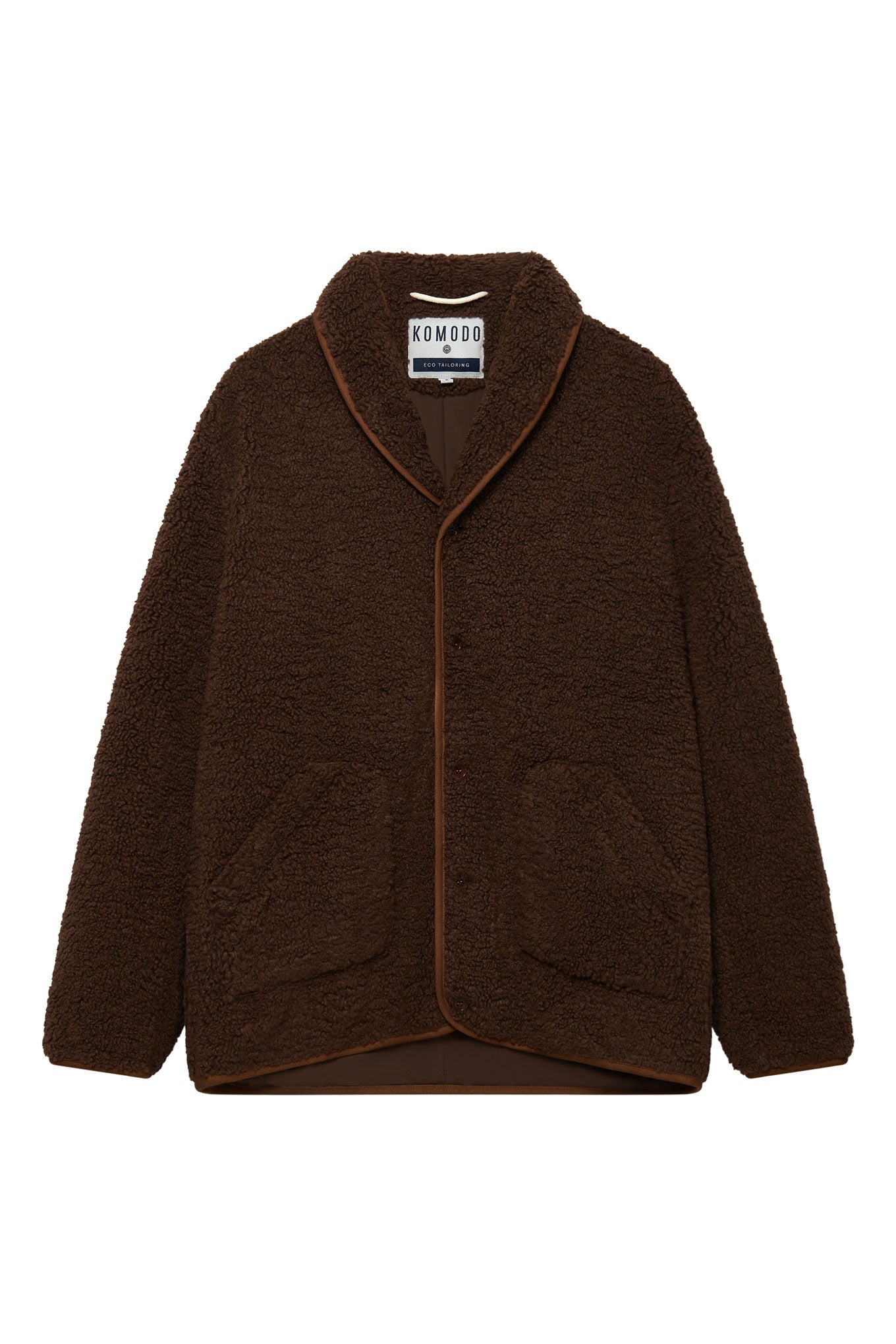 MATEO - Recycled PET Fleece Jacket Walnut