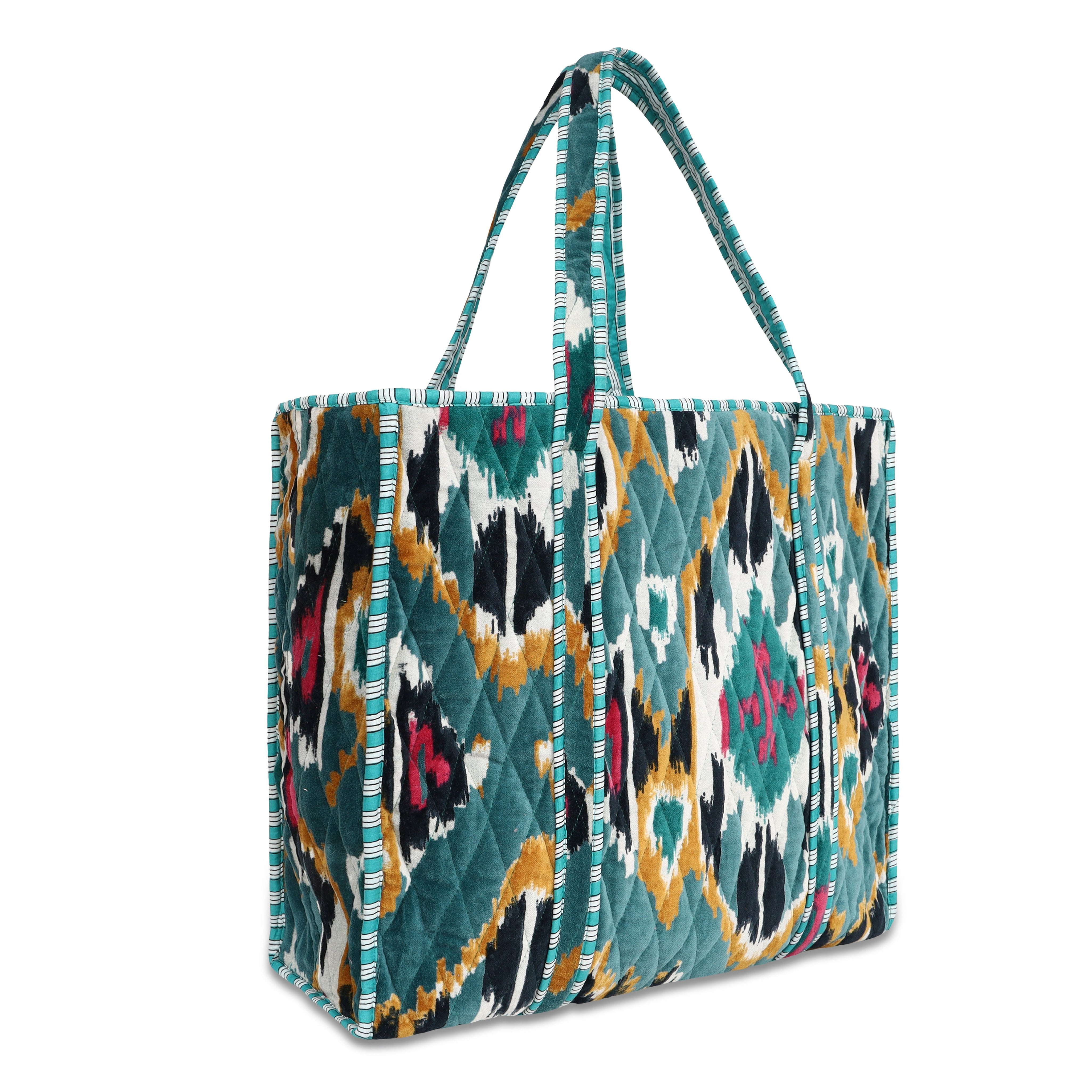 The Ultimate Ikat Velvet Tote