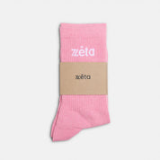 Pair Socks Grey/Pink