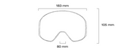 CLEAR XE2 - Light Grey Silver Mirrored Ski Googles