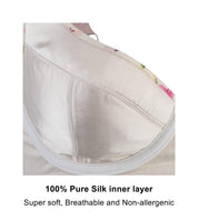 Sunbleached Floral Silk & Organic Cotton Supportive Bra
