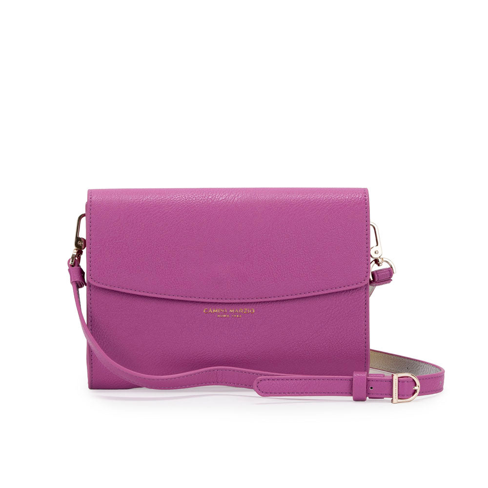 Campo Marzio Meryl Baguette Bag - Mauve Silver