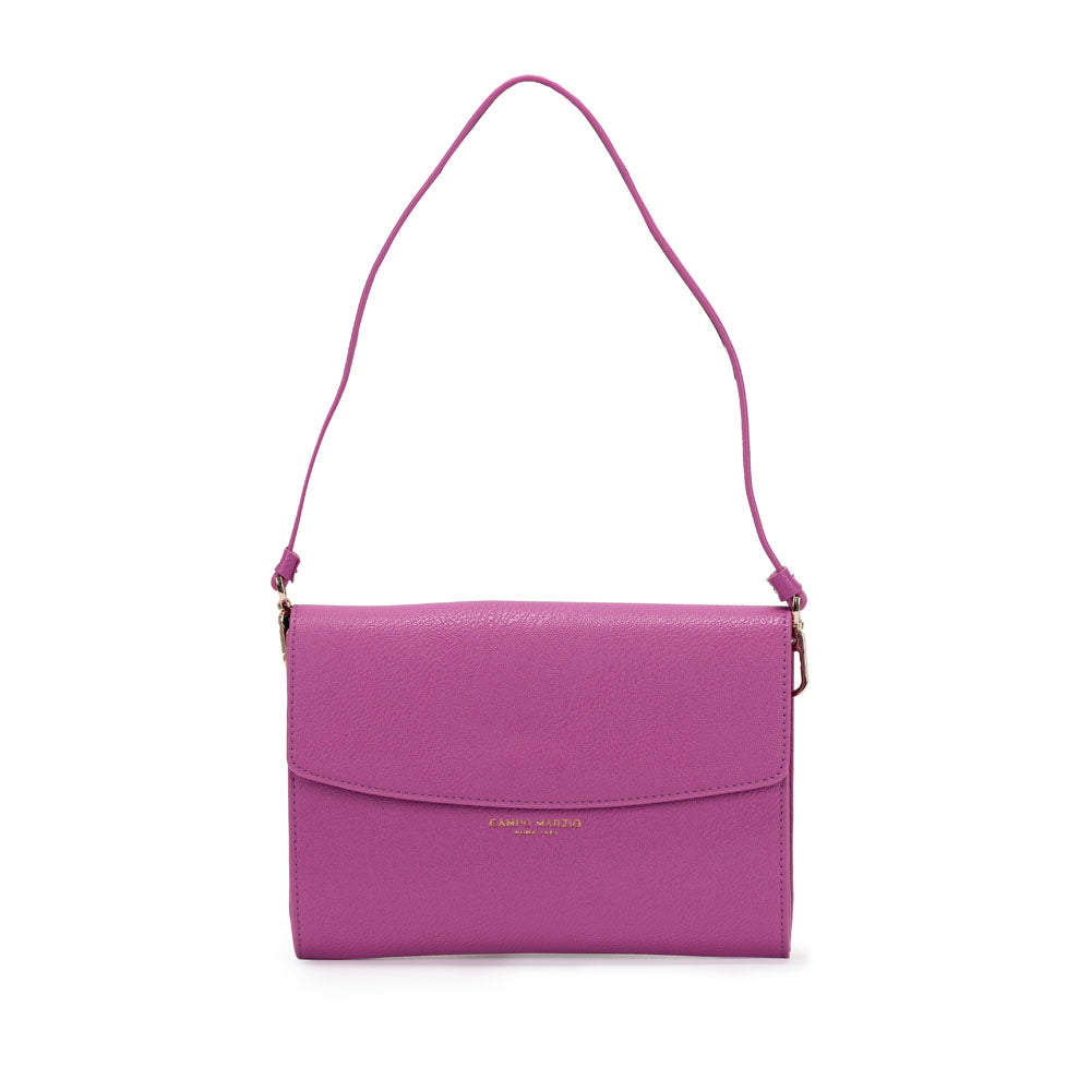 Campo Marzio Meryl Baguette Bag - Mauve Silver