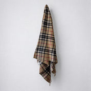 Camel Thomson - 100% Recycled Wool Tartan Blanket