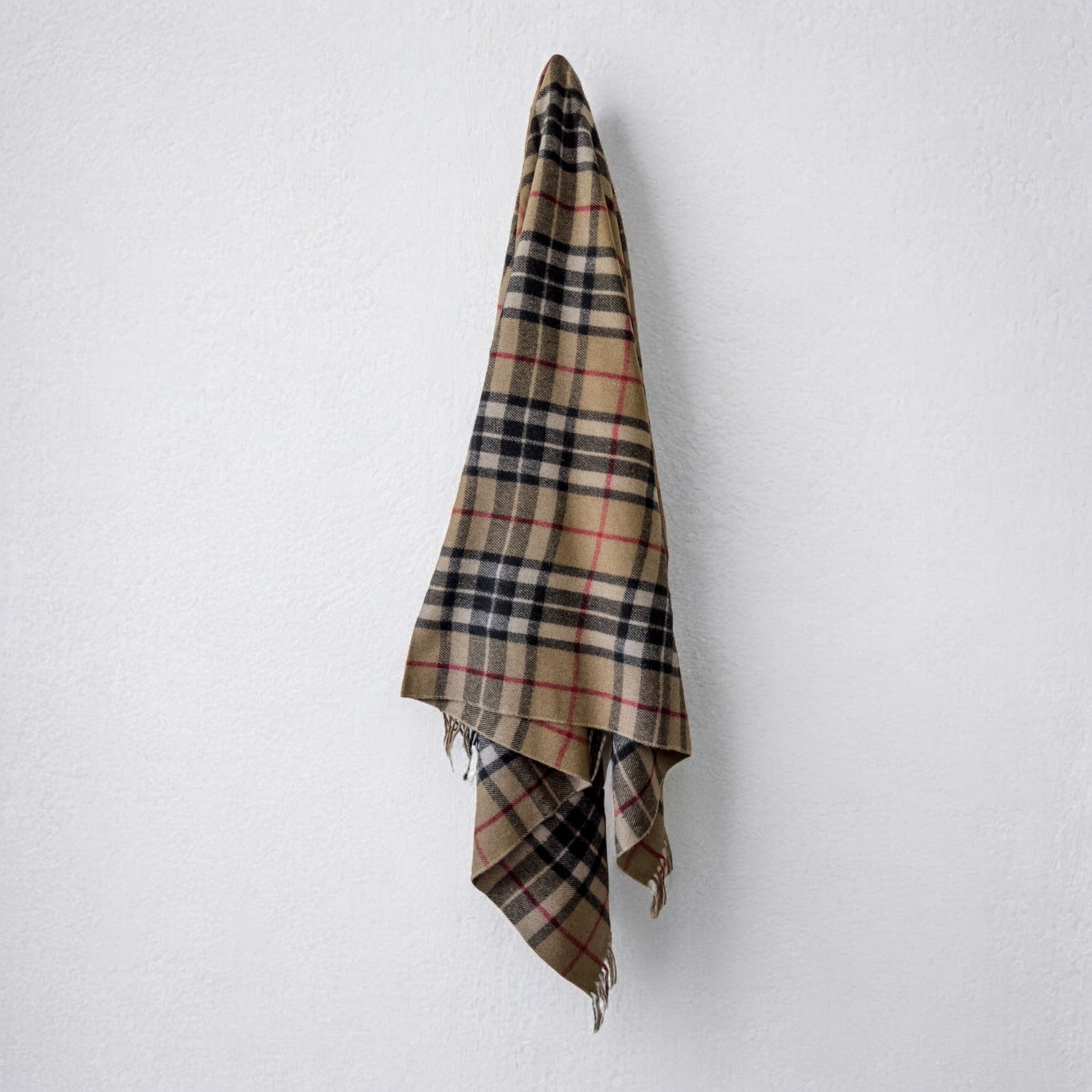 Camel Thomson - 100% Recycled Wool Tartan Blanket