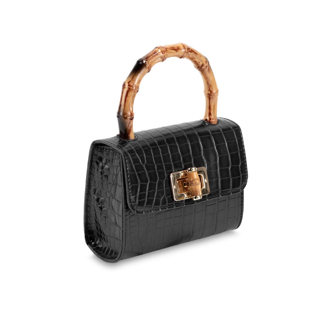 Campo Marzio Bamboo Mini Bag - Black