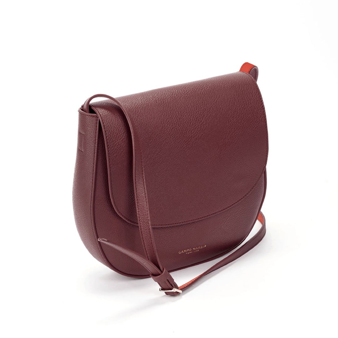 Campo Marzio Kym Saddle Bag - Plum Tangerine Tango