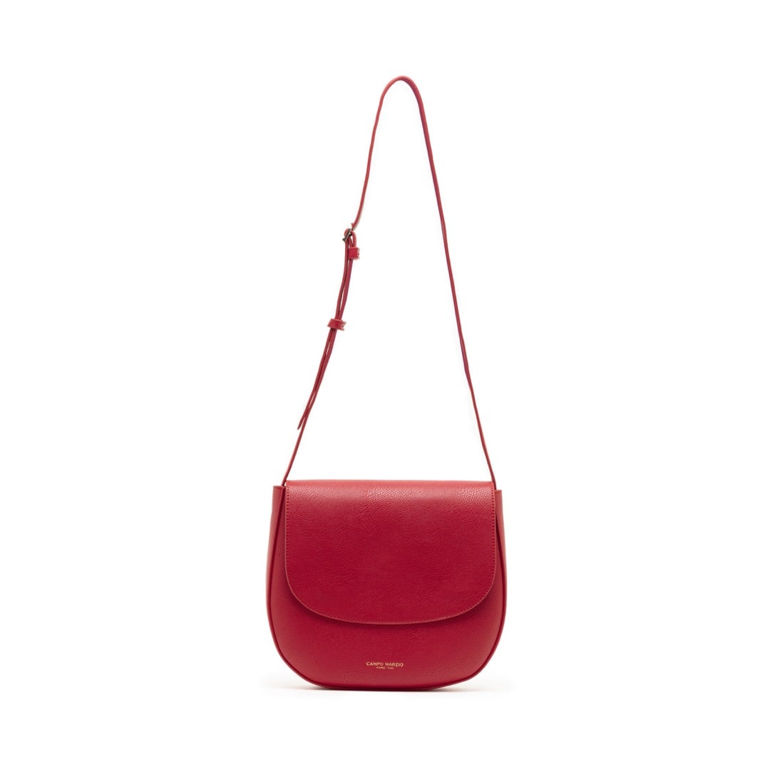 Campo Marzio Kym Saddle Bag - Cherry Red Fuchsia