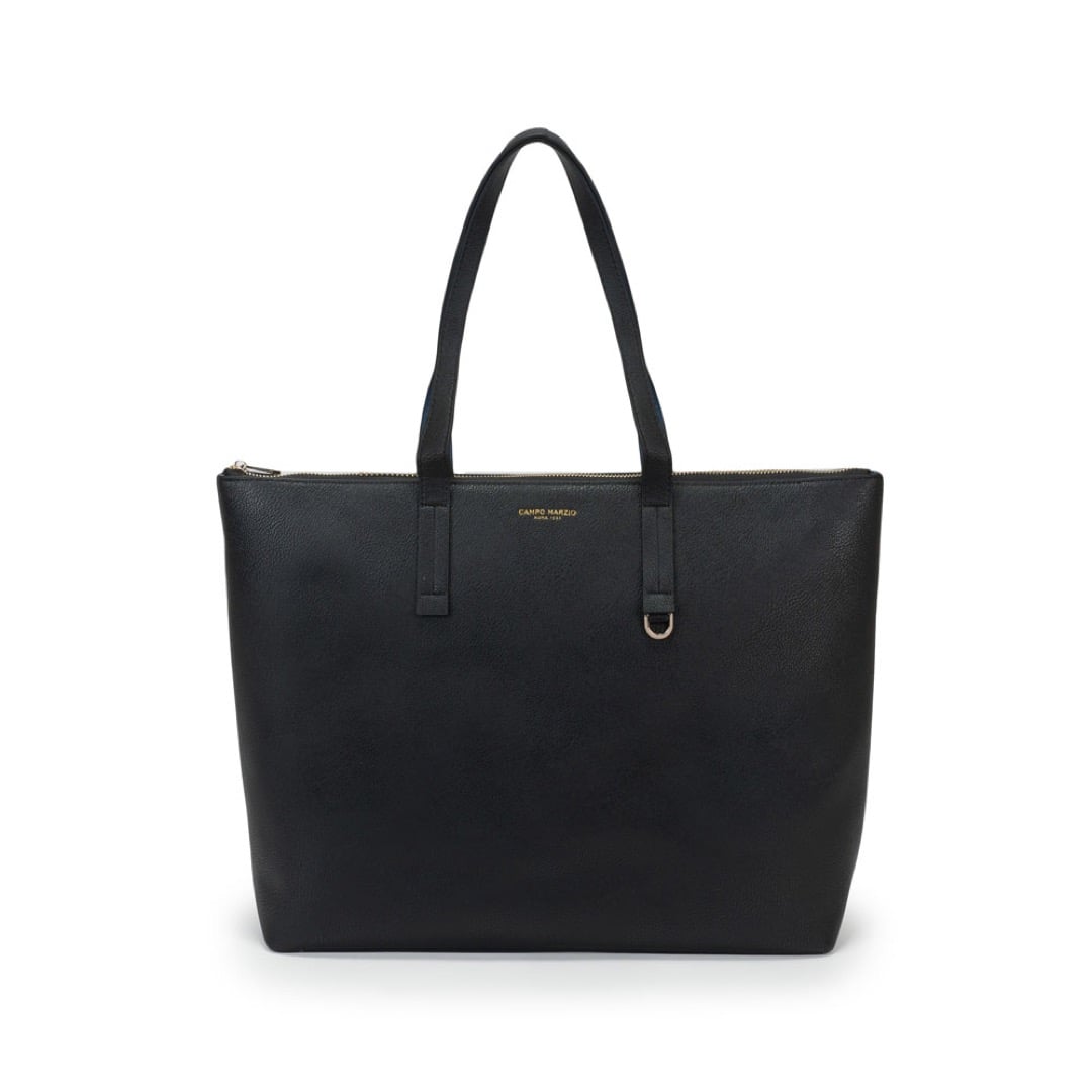 Campo Marzio Winona Shopping Bag - Black Lapis Blue