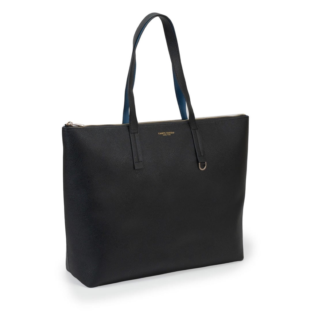 Campo Marzio Winona Shopping Bag - Black Lapis Blue