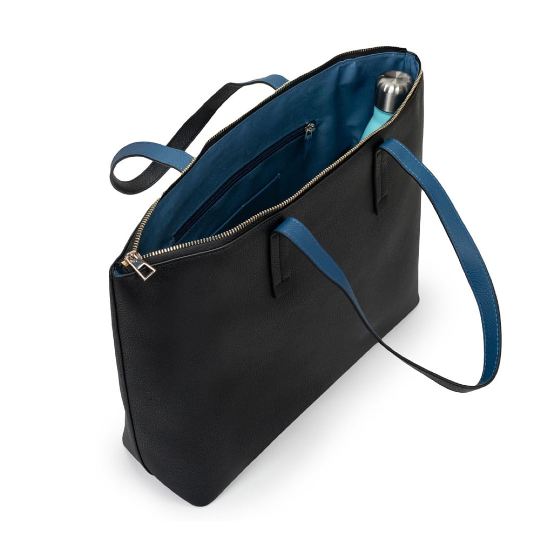 Campo Marzio Winona Shopping Bag - Black Lapis Blue