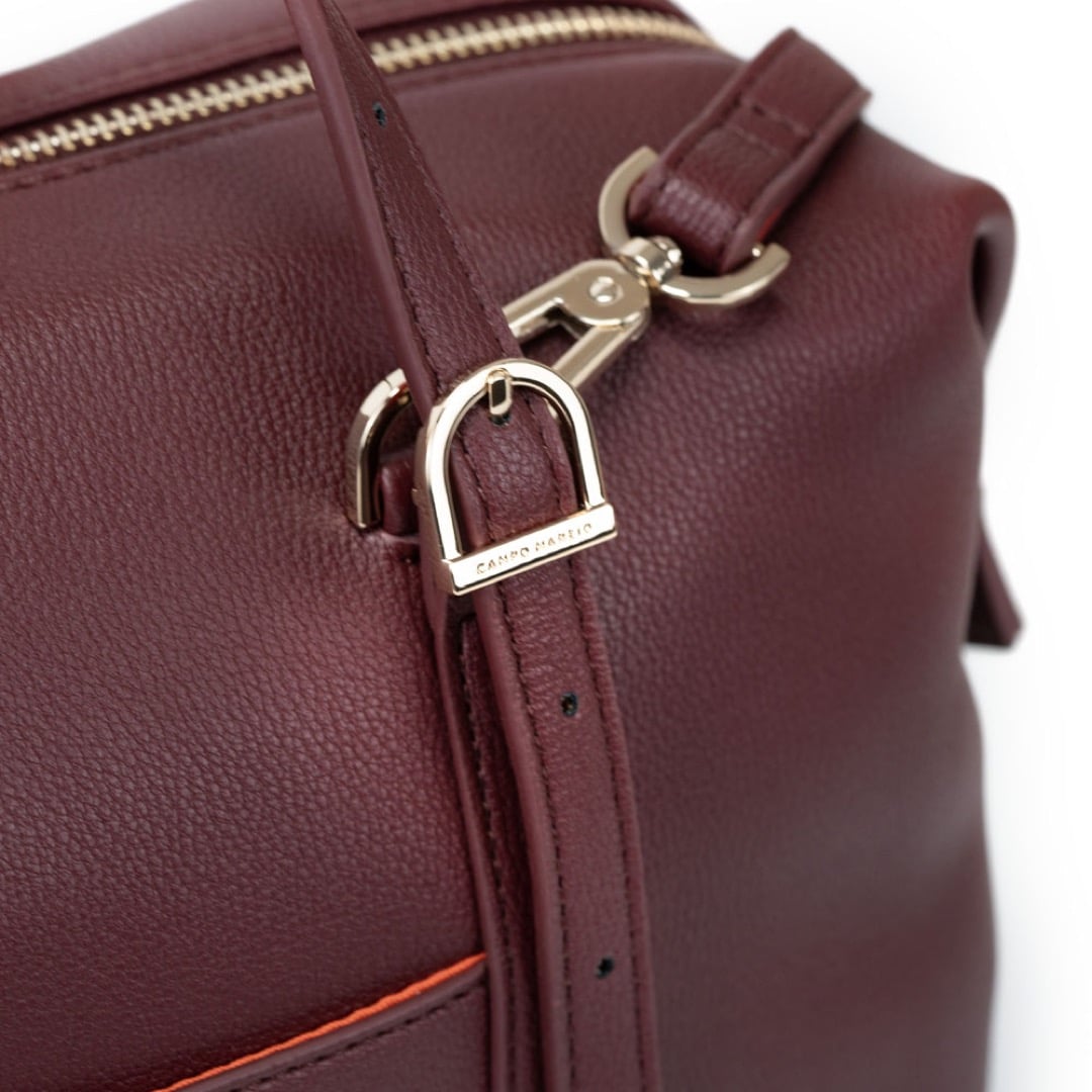 Campo Marzio Ariana Bowling Bag - Burgundy