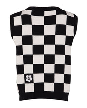 Embroidered Checked Wool & Cashmere Vest