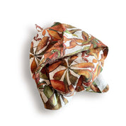 Autumn Leaves Horse Chestnut Linen Napkin