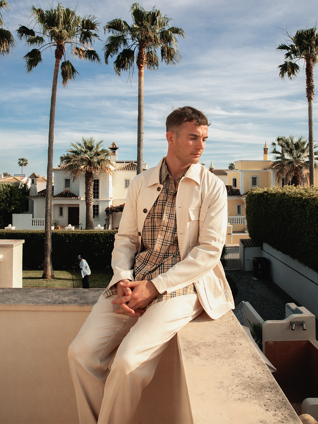 Batch 05 - Mens Cream Linen Suit