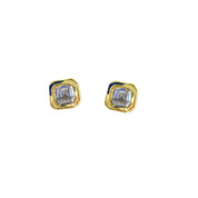 Canopus Cushion Cut Diamond Stud Earrings