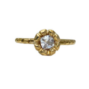 Midas Cushion Cut 1ct Diamond Flower Petal Ring