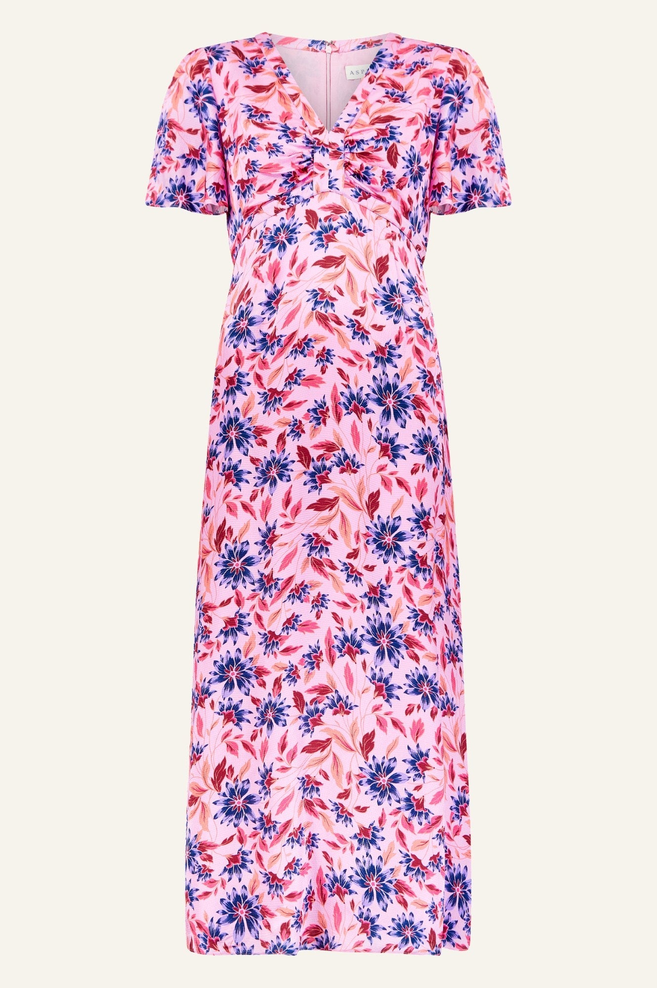 Anais Dress | Clematis Vines Pink/Purple