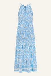 Bonnie Halter Maxi Dress | Tea Rose Blue