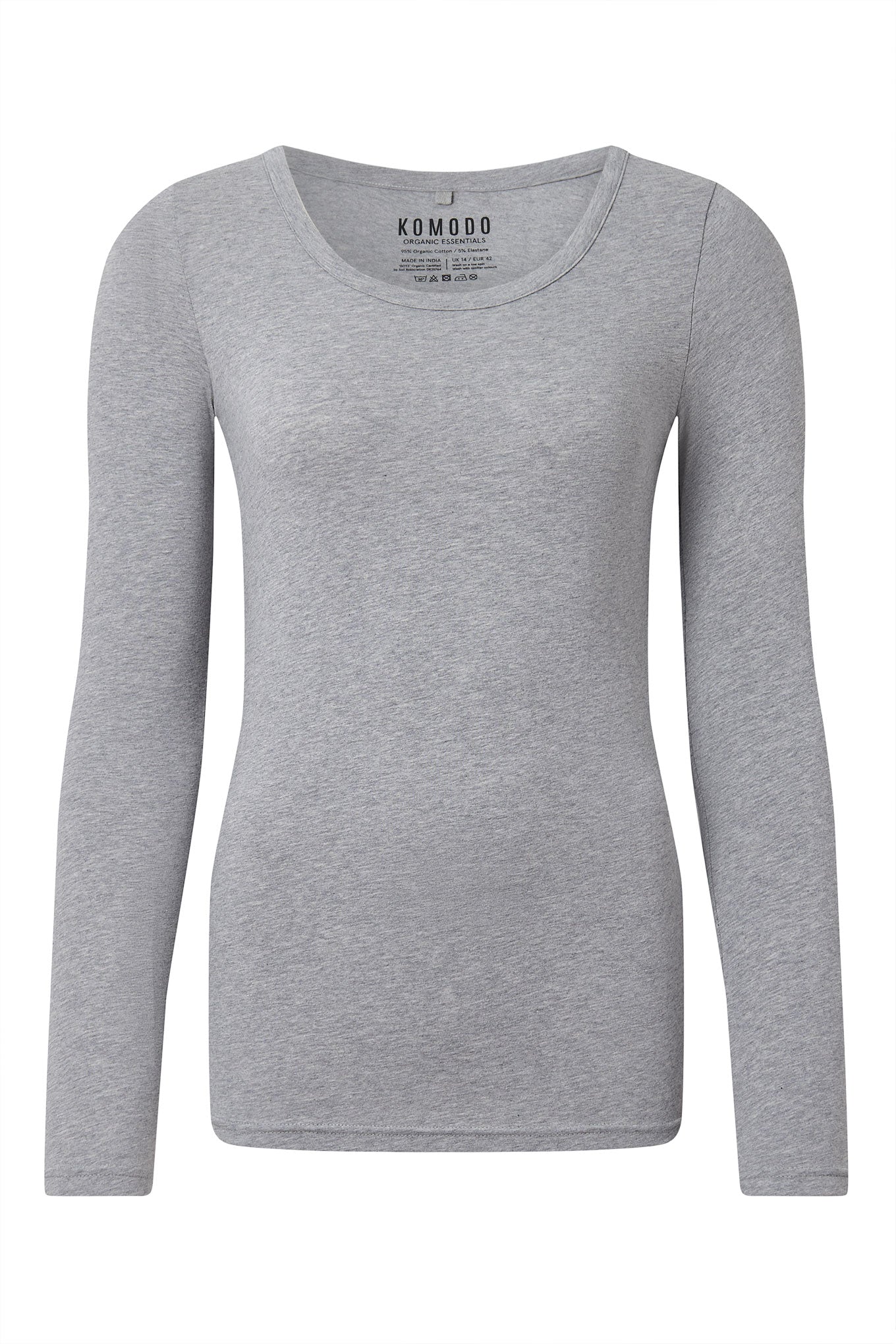 DARCEY Top - GOTS Organic Cotton Grey