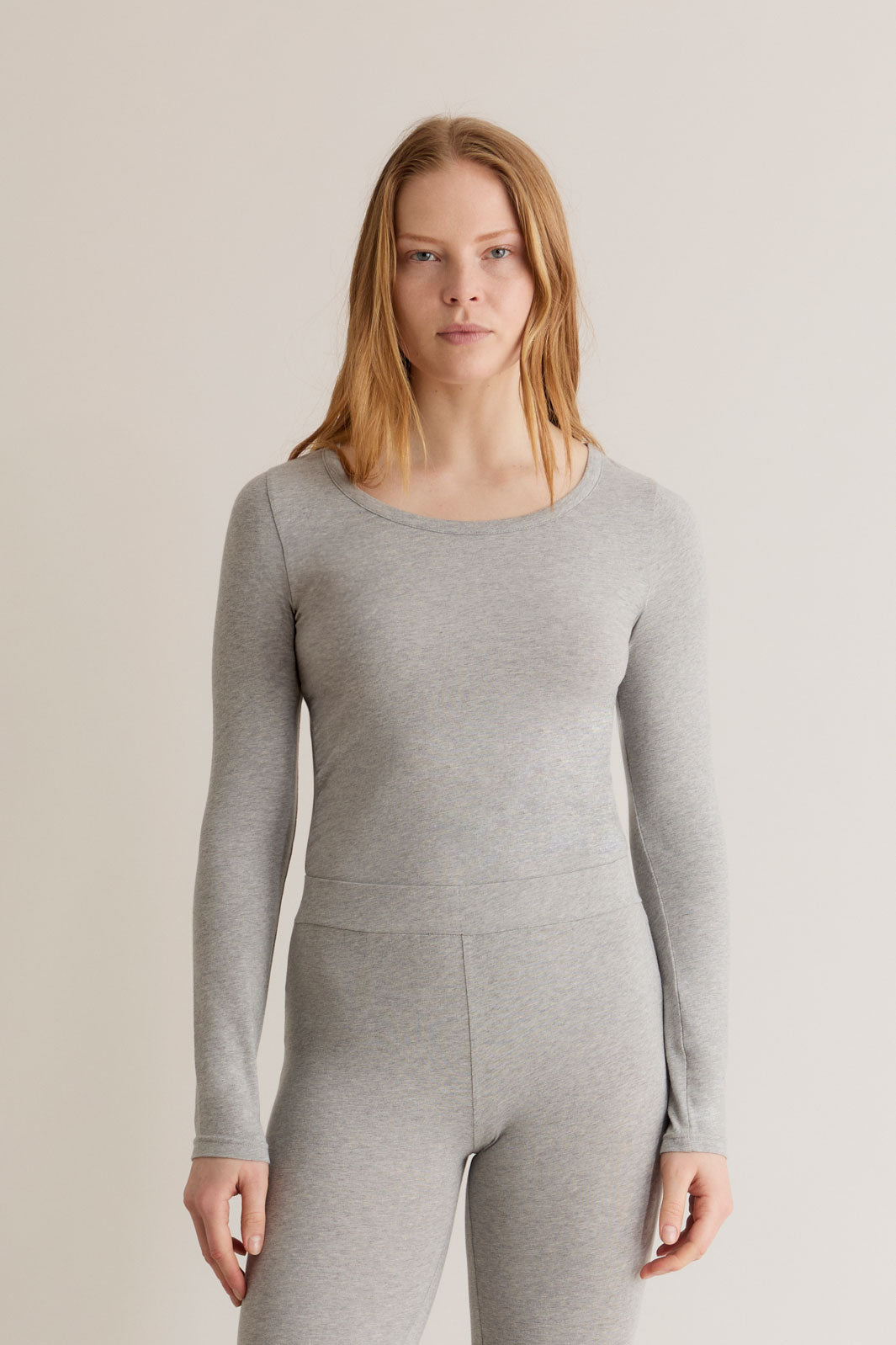 DARCEY Top - GOTS Organic Cotton Grey