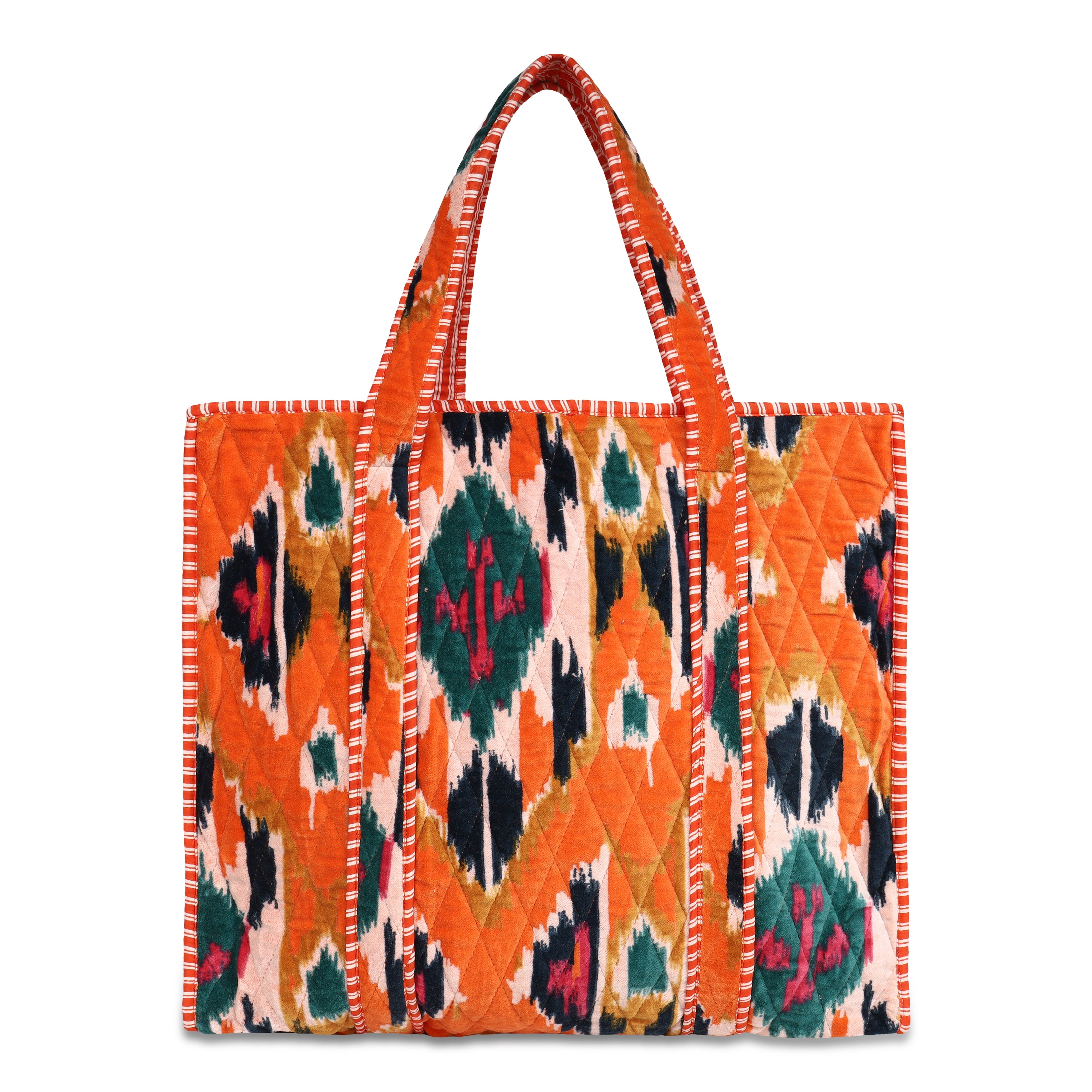 The Ultimate Ikat Velvet Tote