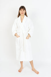 Bathrobe | Velour white