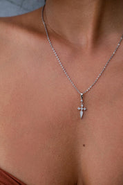 Naxos Cross Necklace - Silver