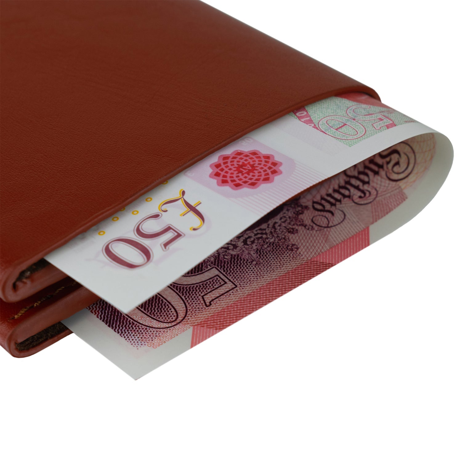 Bifold Wallet in Rust Brown