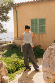 Lydia classic linen pants