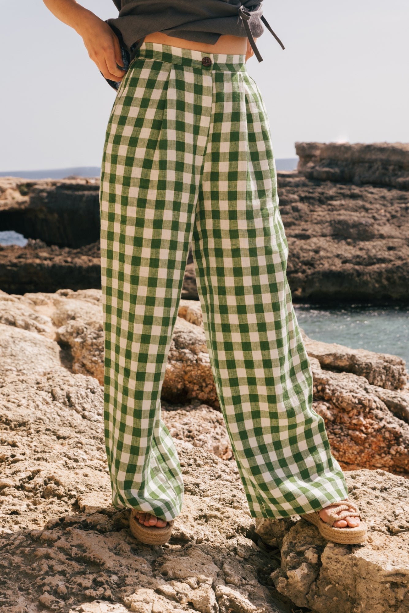 Lydia classic linen pants