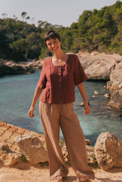 Lydia classic linen pants