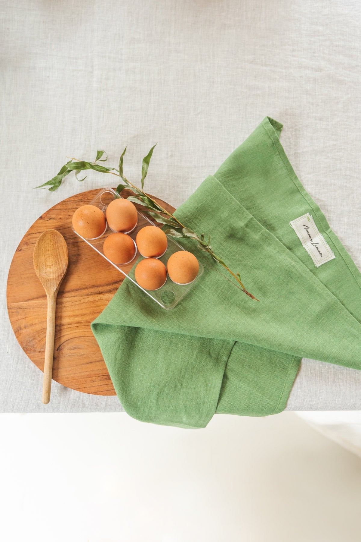 Linen tea towel